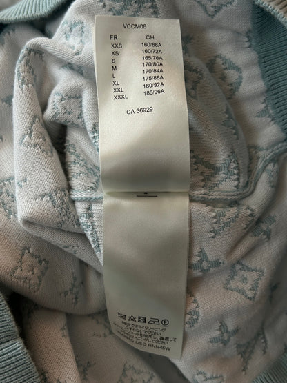 Louis Vuitton Blue & White Gradient Monogram Hoodie