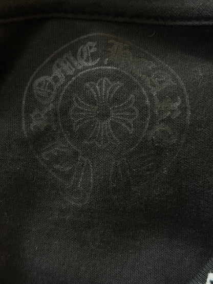 Chrome Hearts Black & White Neck Logo Longsleeve T-Shirt