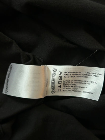 Chrome Hearts Black & White Neck Logo Longsleeve T-Shirt