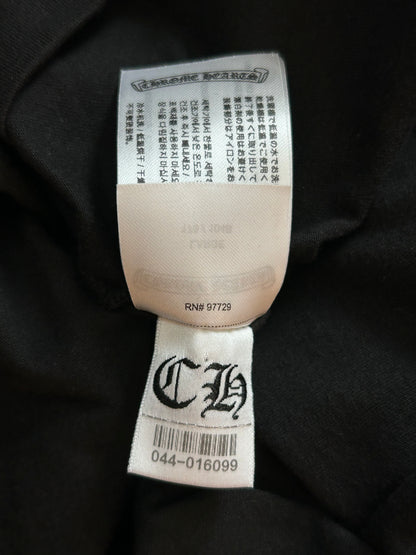 Chrome Hearts Black & White Neck Logo Longsleeve T-Shirt