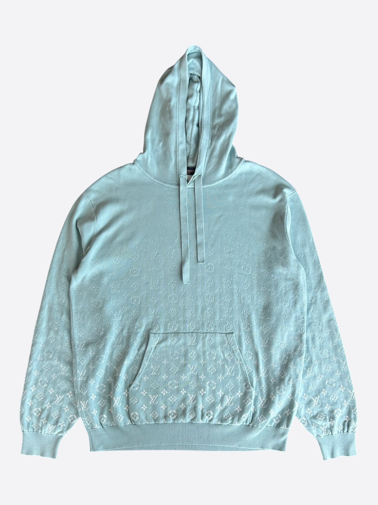 Louis Vuitton Blue & White Gradient Monogram Hoodie