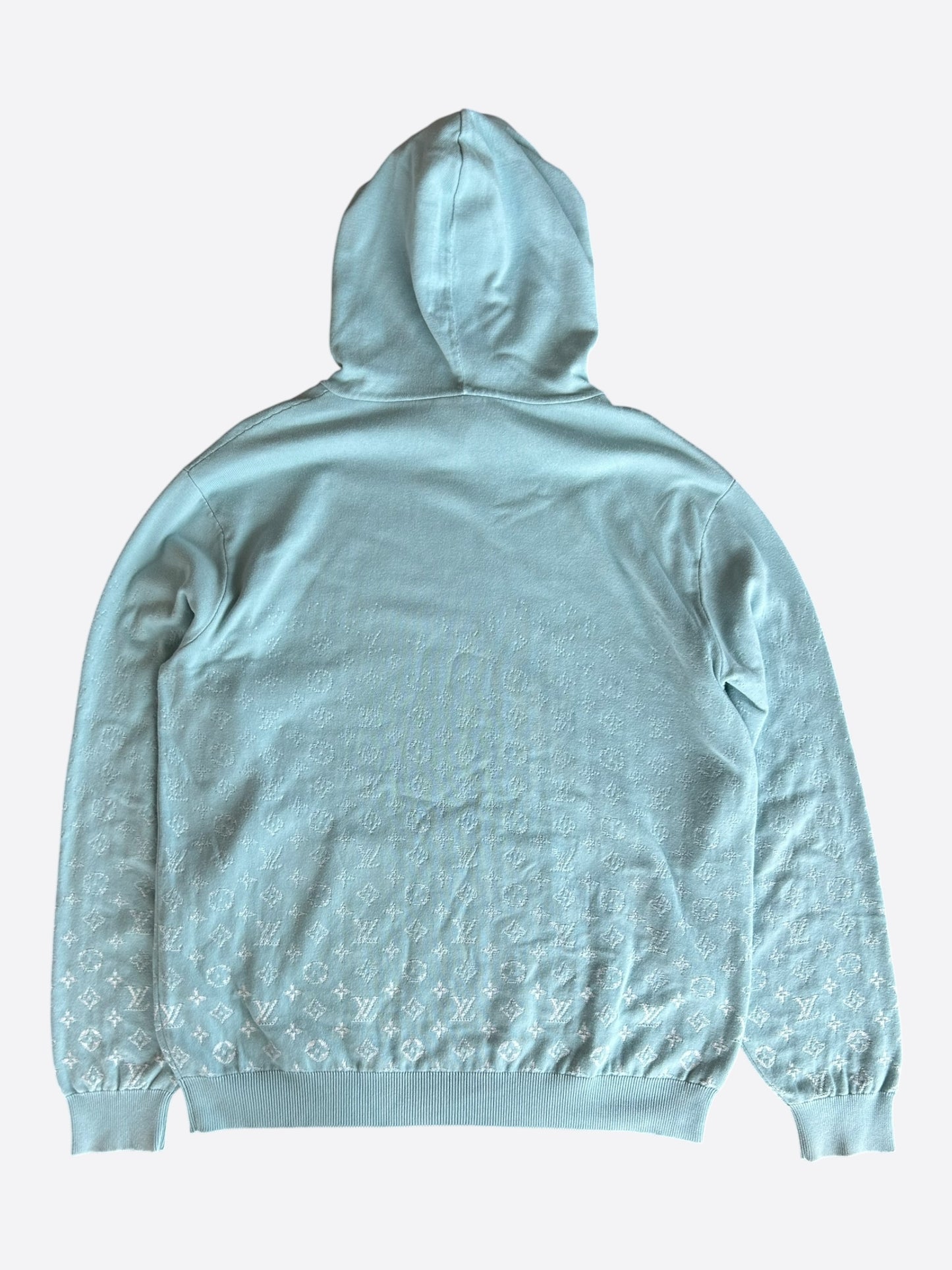 Louis Vuitton Blue & White Gradient Monogram Hoodie