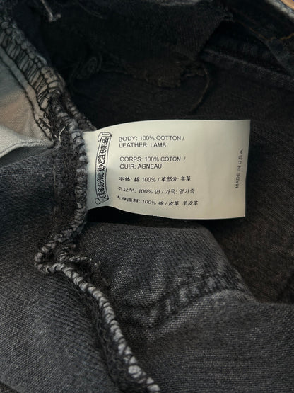 Chrome Hearts Levis Grey & Black Cross Patch Jeans