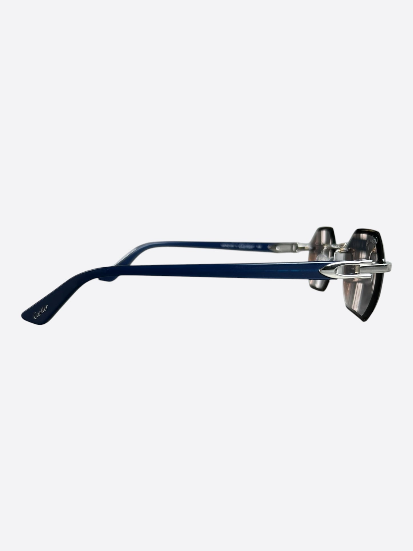 Cartier Blue & Silver Tinted Glasses