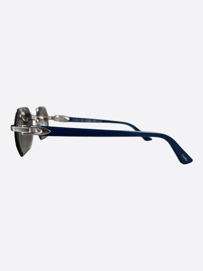 Cartier Blue & Silver Tinted Glasses