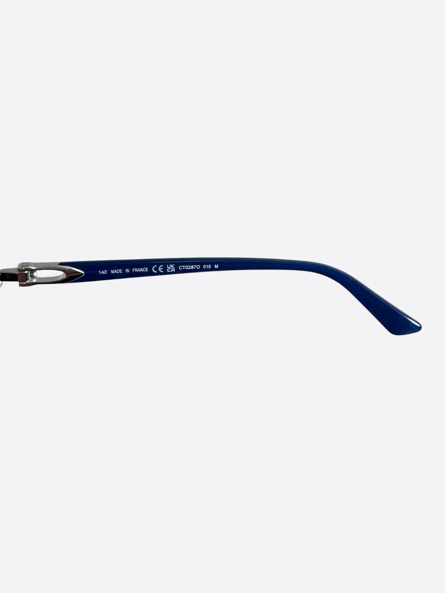 Cartier Blue & Silver Tinted Glasses