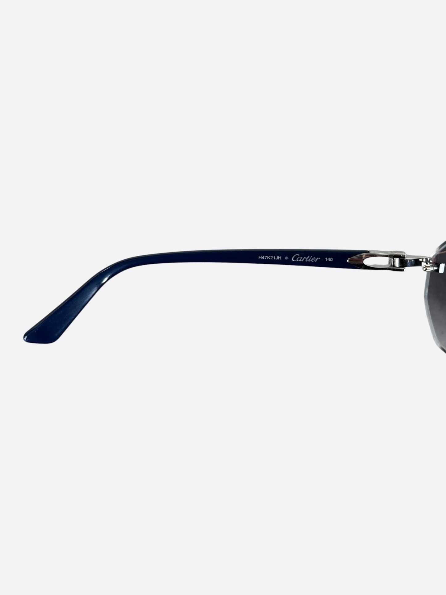 Cartier Blue & Silver Tinted Glasses