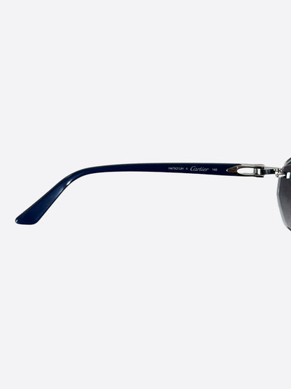 Cartier Blue & Silver Tinted Glasses