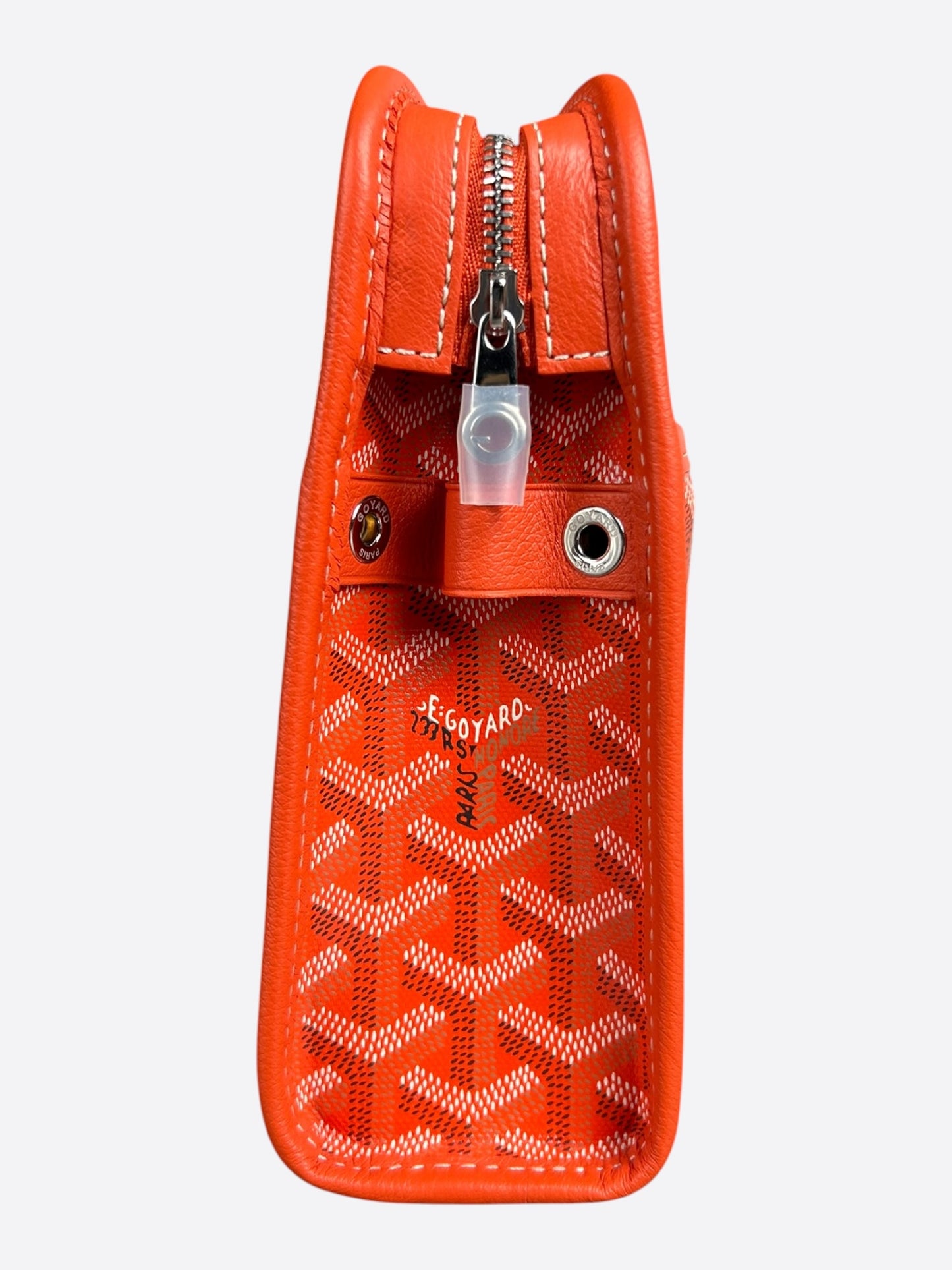 Goyard Orange Jouvence MM Dog Graphic Toiletry Bag