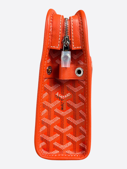 Goyard Orange Jouvence MM Dog Graphic Toiletry Bag