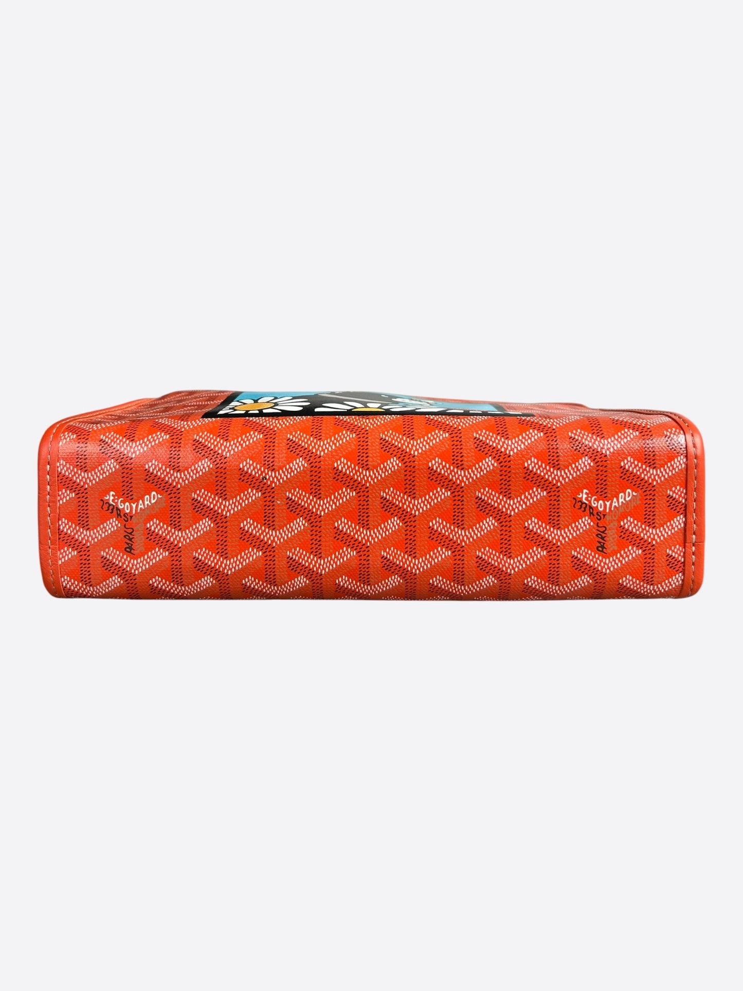 Goyard Orange Jouvence MM Dog Graphic Toiletry Bag