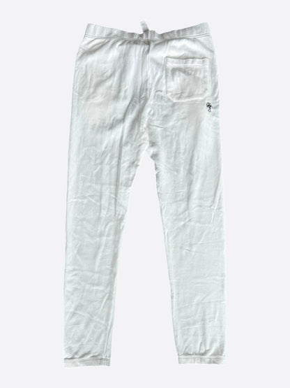 Chrome Hearts White & Black Embroidered Eyechart Logo Women's Sweatpants