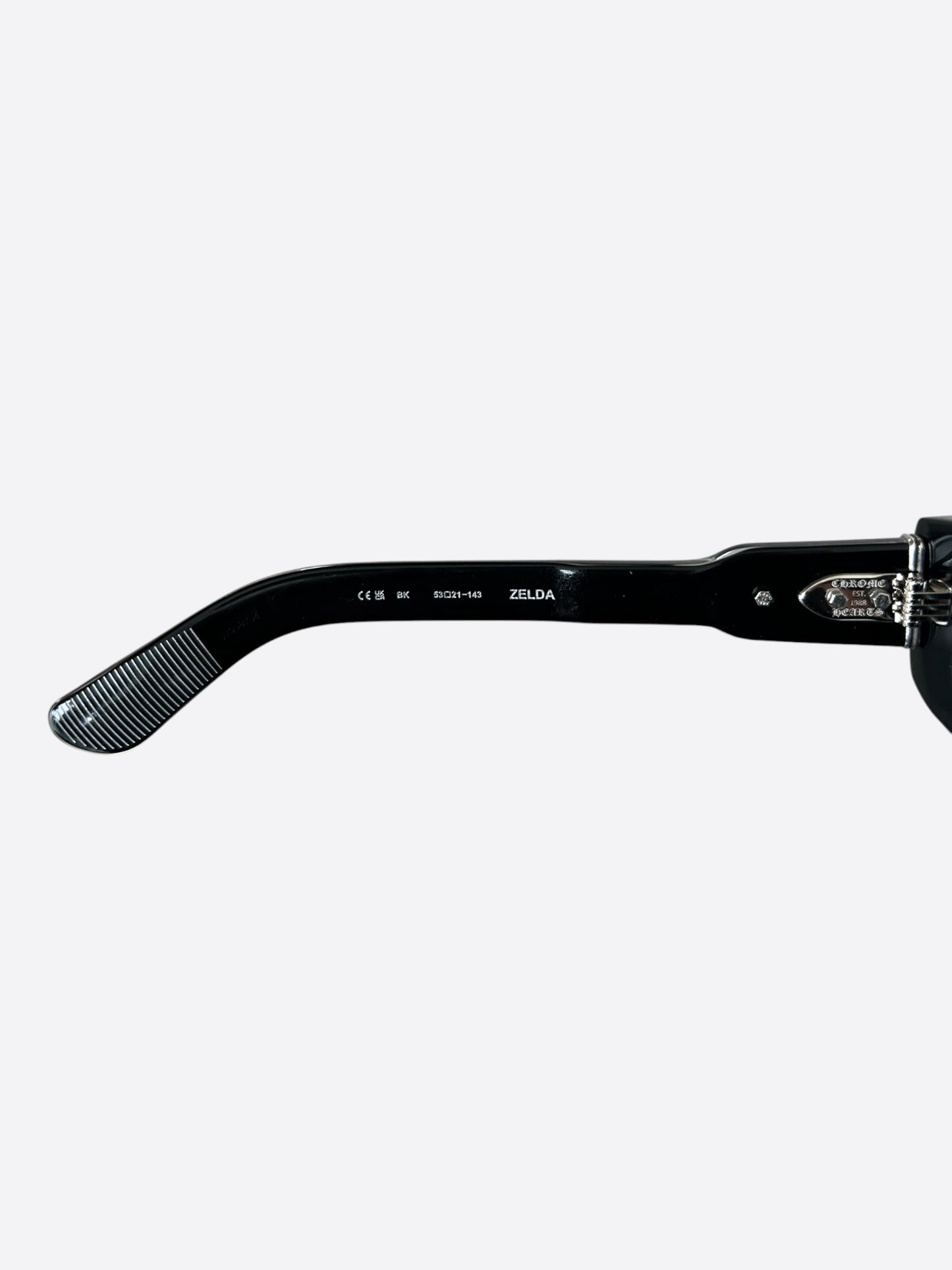 Chrome Hearts Black & Silver Zelda Glasses