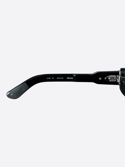 Chrome Hearts Black & Silver Zelda Glasses