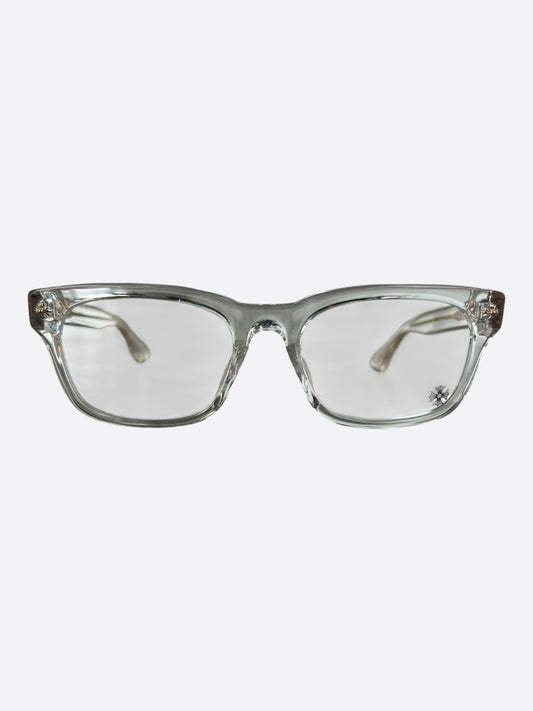 Chrome Hearts Clear & Gold Vagillionaire Glasses