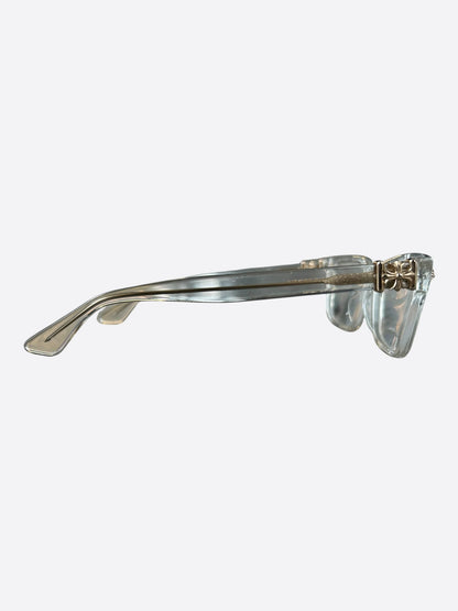 Chrome Hearts Clear & Gold Vagillionaire Glasses