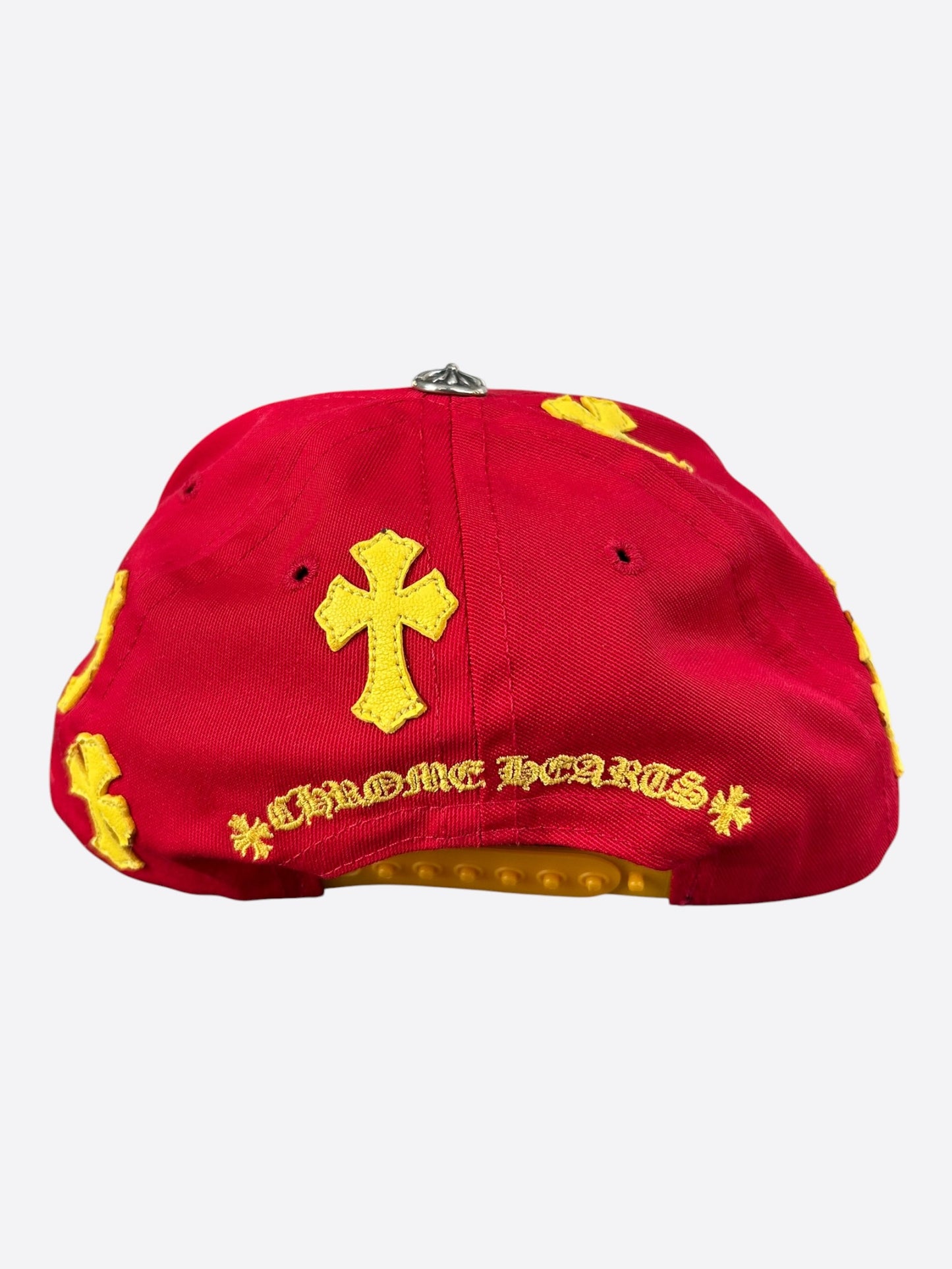 Chrome Hearts Red & Yellow Cross Patch Hat