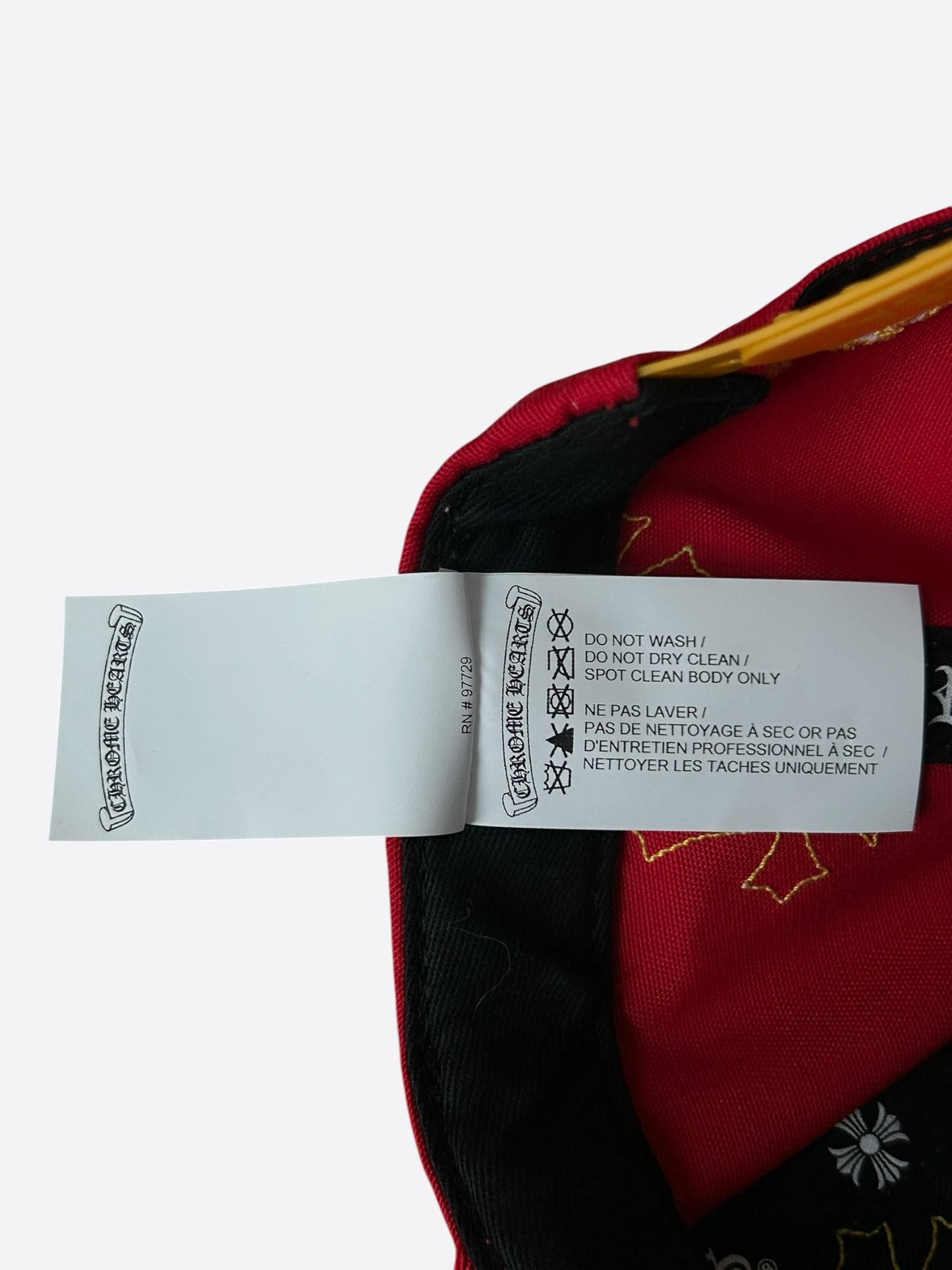 Chrome Hearts Red & Yellow Cross Patch Hat