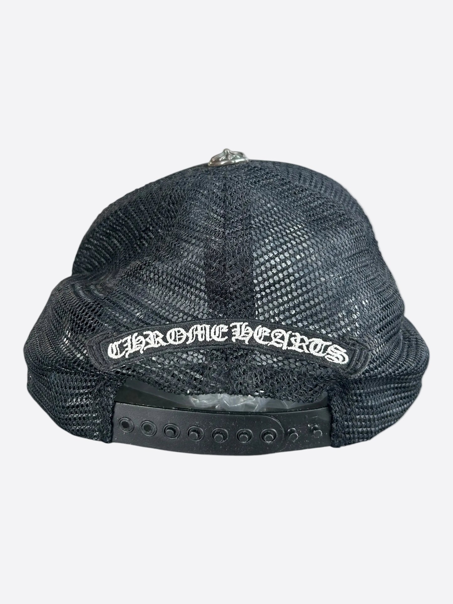 Chrome Hearts Black & Camouflage Cross Trucker Hat