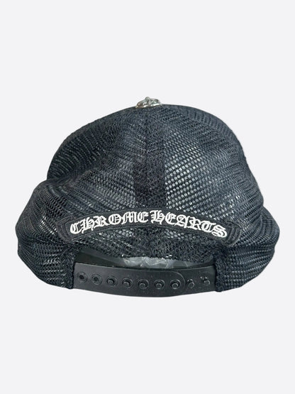 Chrome Hearts Black & Camouflage Cross Trucker Hat