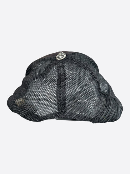 Chrome Hearts Black Embroidered CH Cross Patch Hat