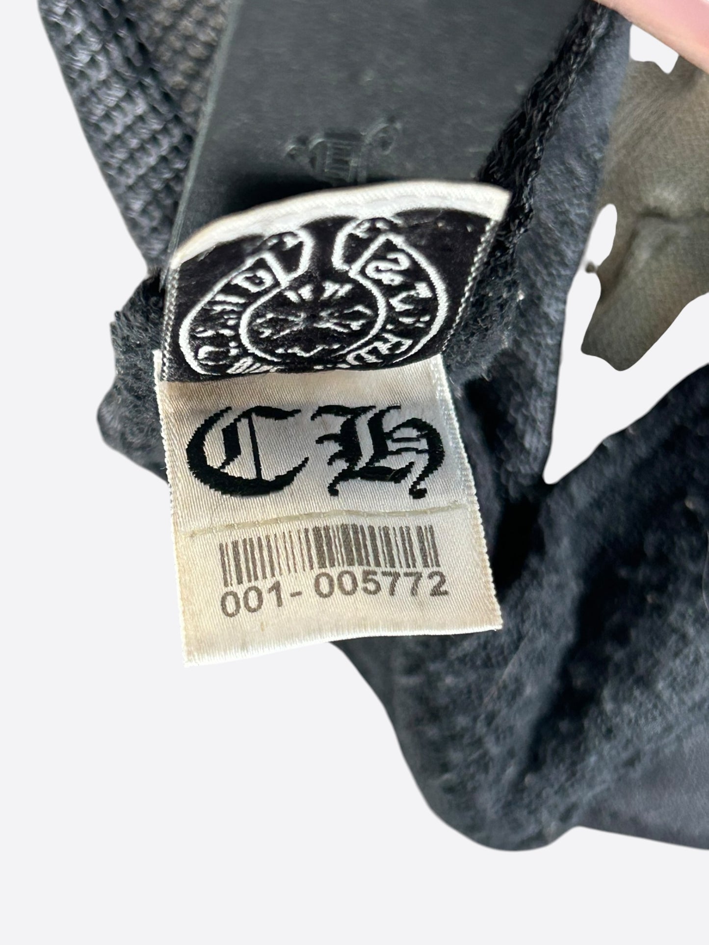 Chrome Hearts Black Embroidered CH Cross Patch Hat