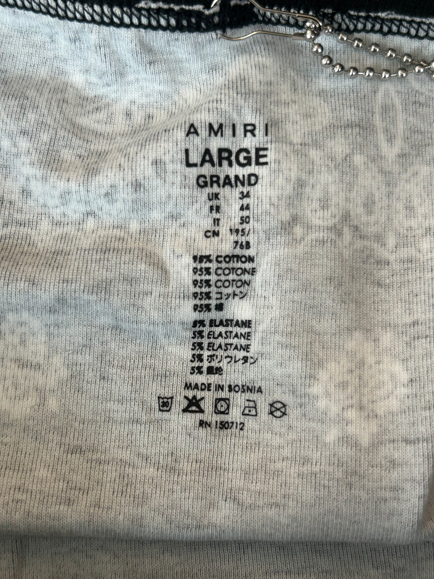Amiri Black & White Bandana MA Logo Boxershorts