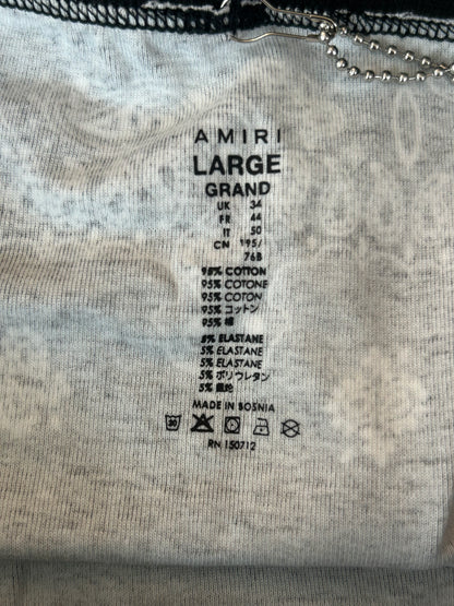 Amiri Black & White Bandana MA Logo Boxershorts