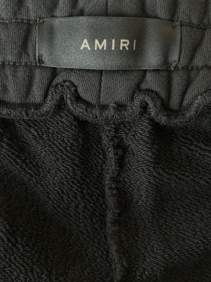 Amiri Black & White Dubai Exclusive Logo Shorts