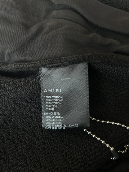 Amiri Black & White Dubai Exclusive Logo Shorts