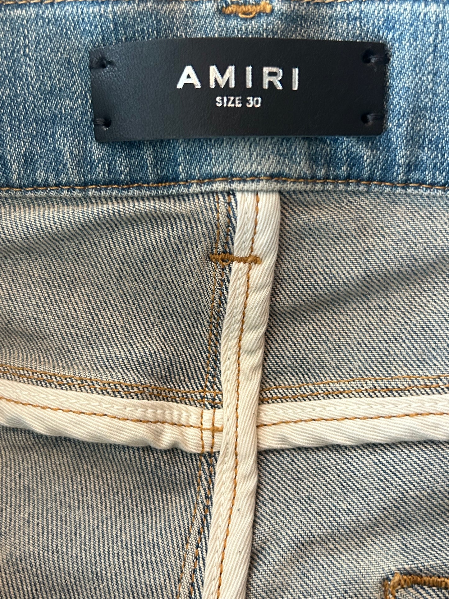 Amiri Antique Indigo & Blue Patch MX1 Jeans