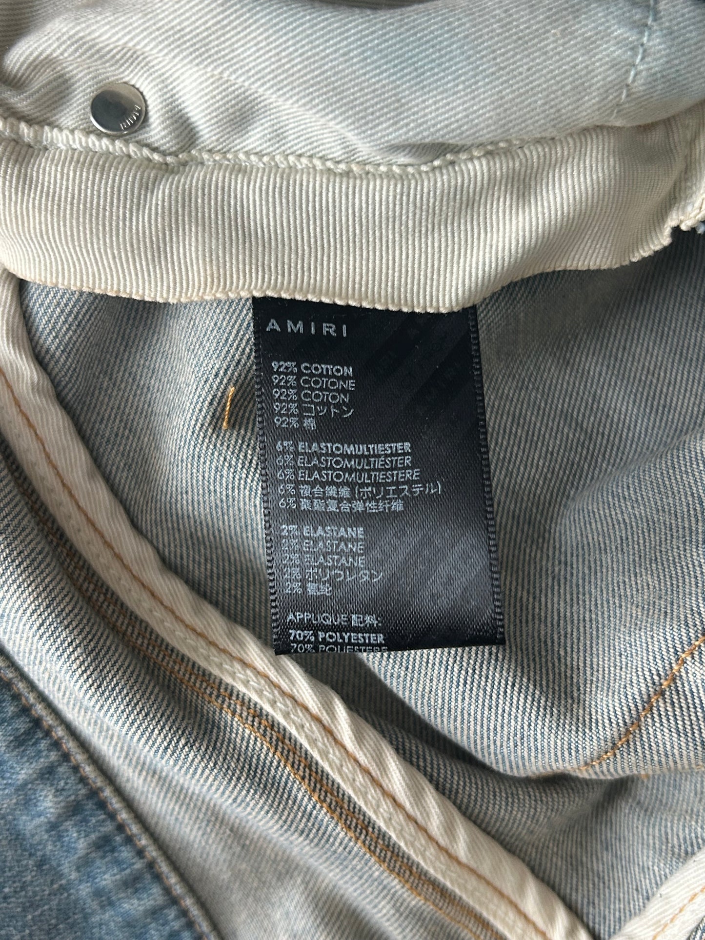 Amiri Antique Indigo & Blue Patch MX1 Jeans