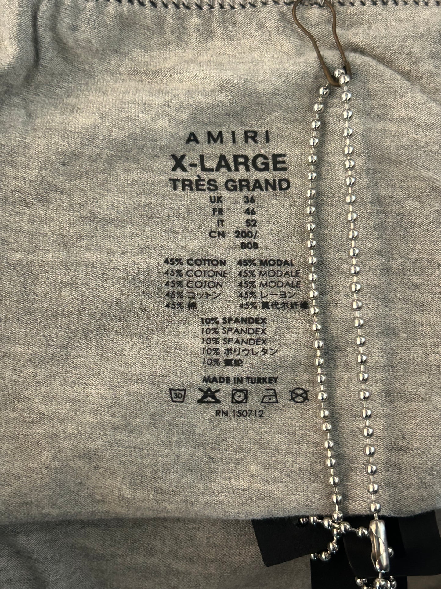 Amiri Grey & White Repeat Logo Boxershorts