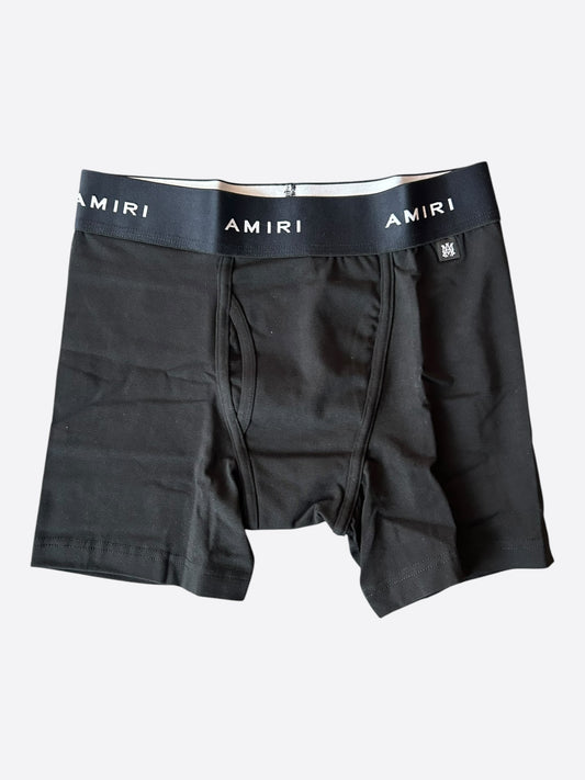 Amiri Black & White Repeat Logo Boxershorts