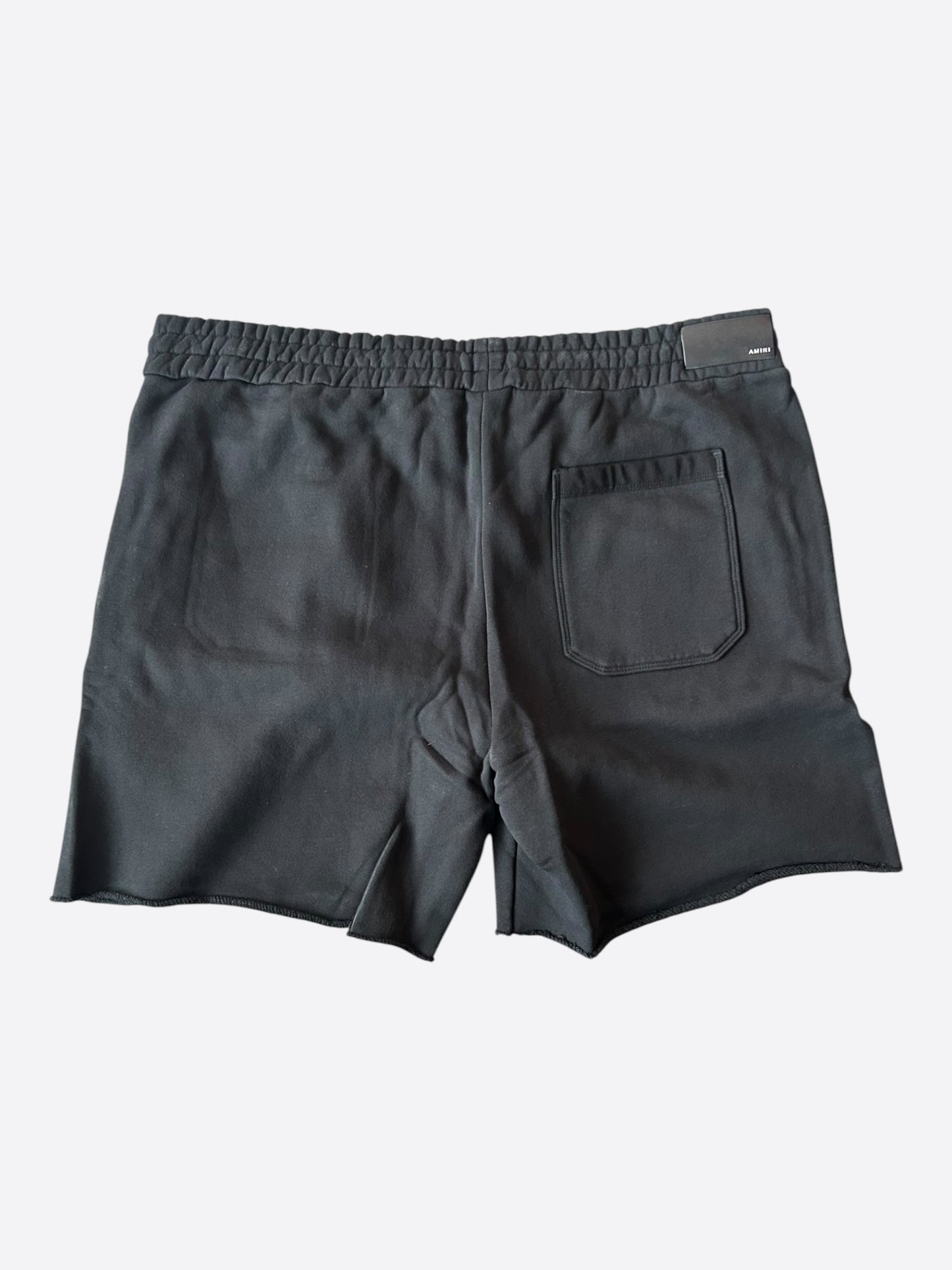 Amiri Black & White Dubai Exclusive Logo Shorts