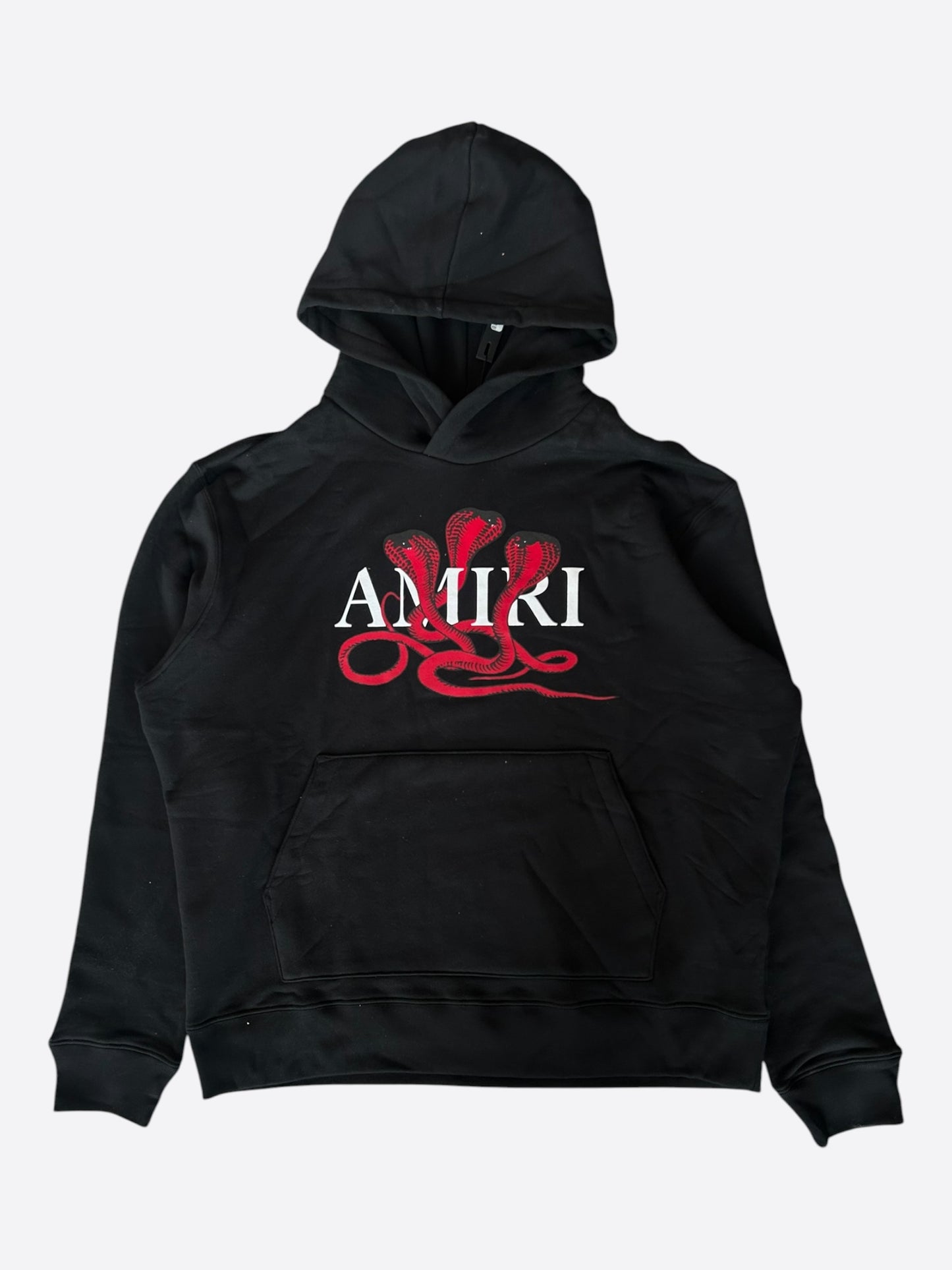 Amiri Black & Red Snake Graphic Hoodie