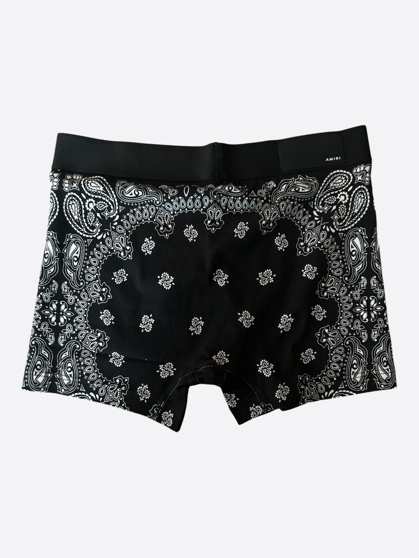 Amiri Black & White Bandana MA Logo Boxershorts