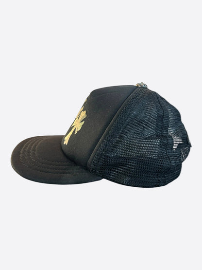 Chrome Hearts Black & Camouflage Cross Trucker Hat