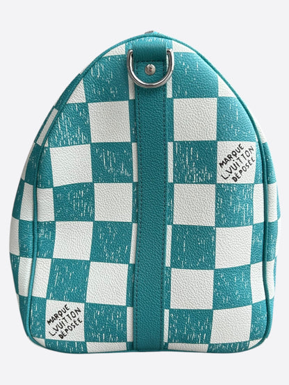 Louis Vuitton Giant Turquoise Damier Keepall 45