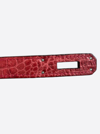 Hermes Red Crocodile Birkin 35
