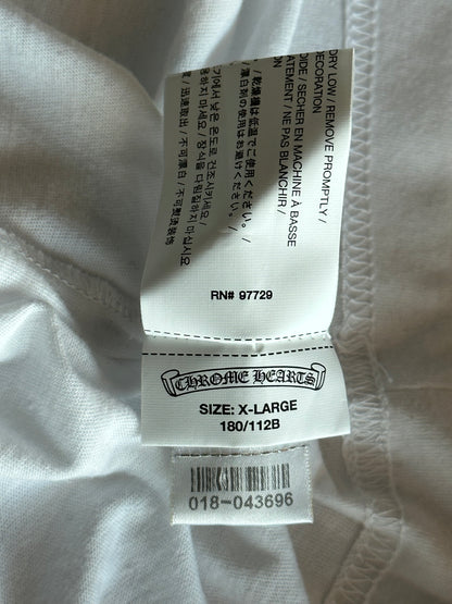 Chrome Hearts White & Black Scroll Logo T-Shirt