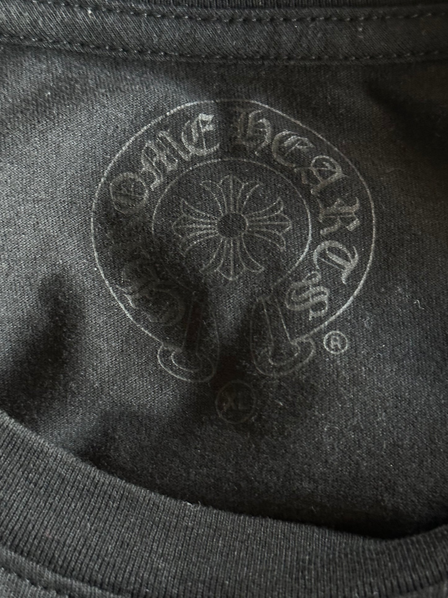 Chrome Hearts Black & White Cross Logo Longsleeve T-Shirt