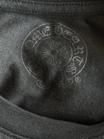 Chrome Hearts Black & White Cross Logo Longsleeve T-Shirt