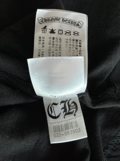 Chrome Hearts Black & White Cross Logo Longsleeve T-Shirt