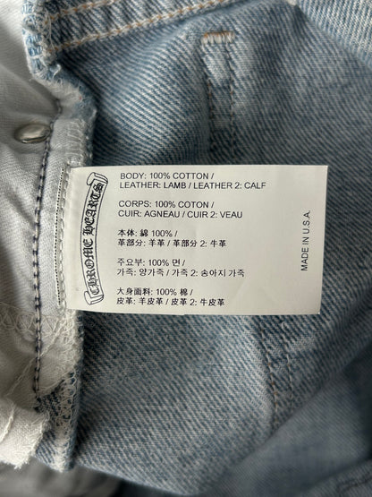 Chrome Hearts Levis Blue & Orange Cross Patch St. Barth Exclusive Jeans