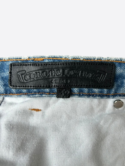 Chrome Hearts Levis Blue & Orange Cross Patch St. Barth Exclusive Jeans