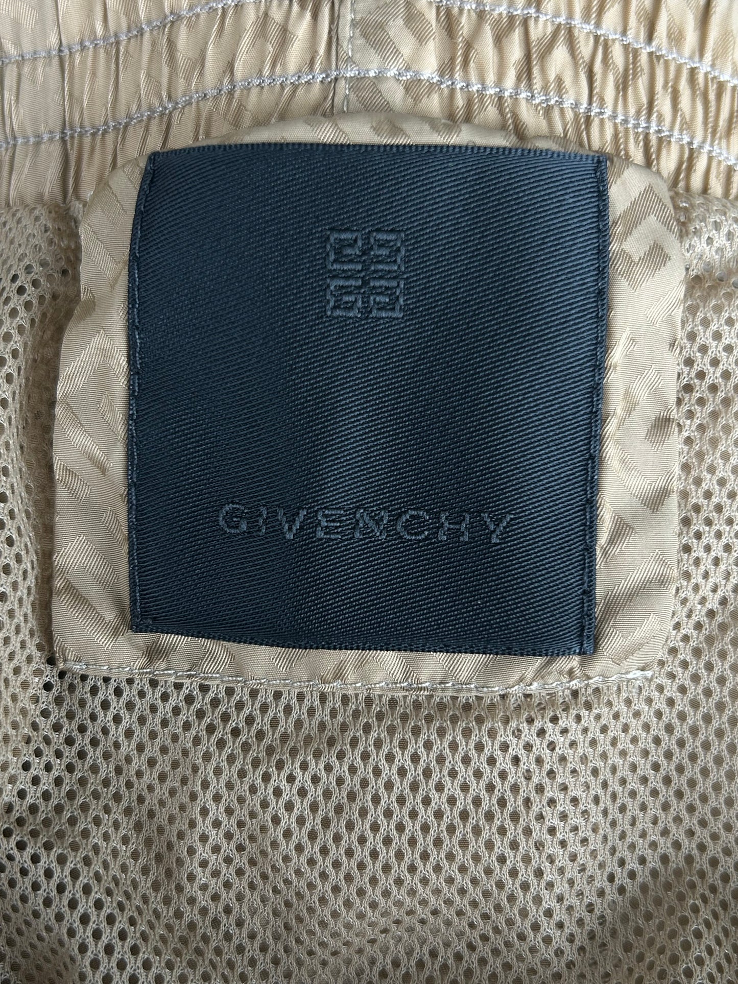 Givenchy Tan Monogram Swim Shorts