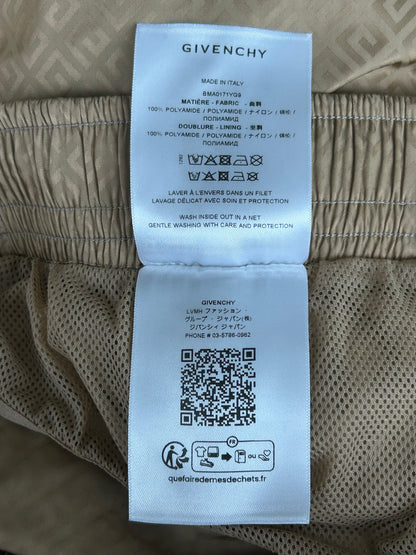 Givenchy Tan Monogram Swim Shorts