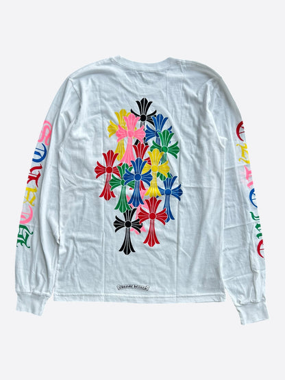 Chrome Hearts White & Multicolor Cross Longsleeve T-Shirt