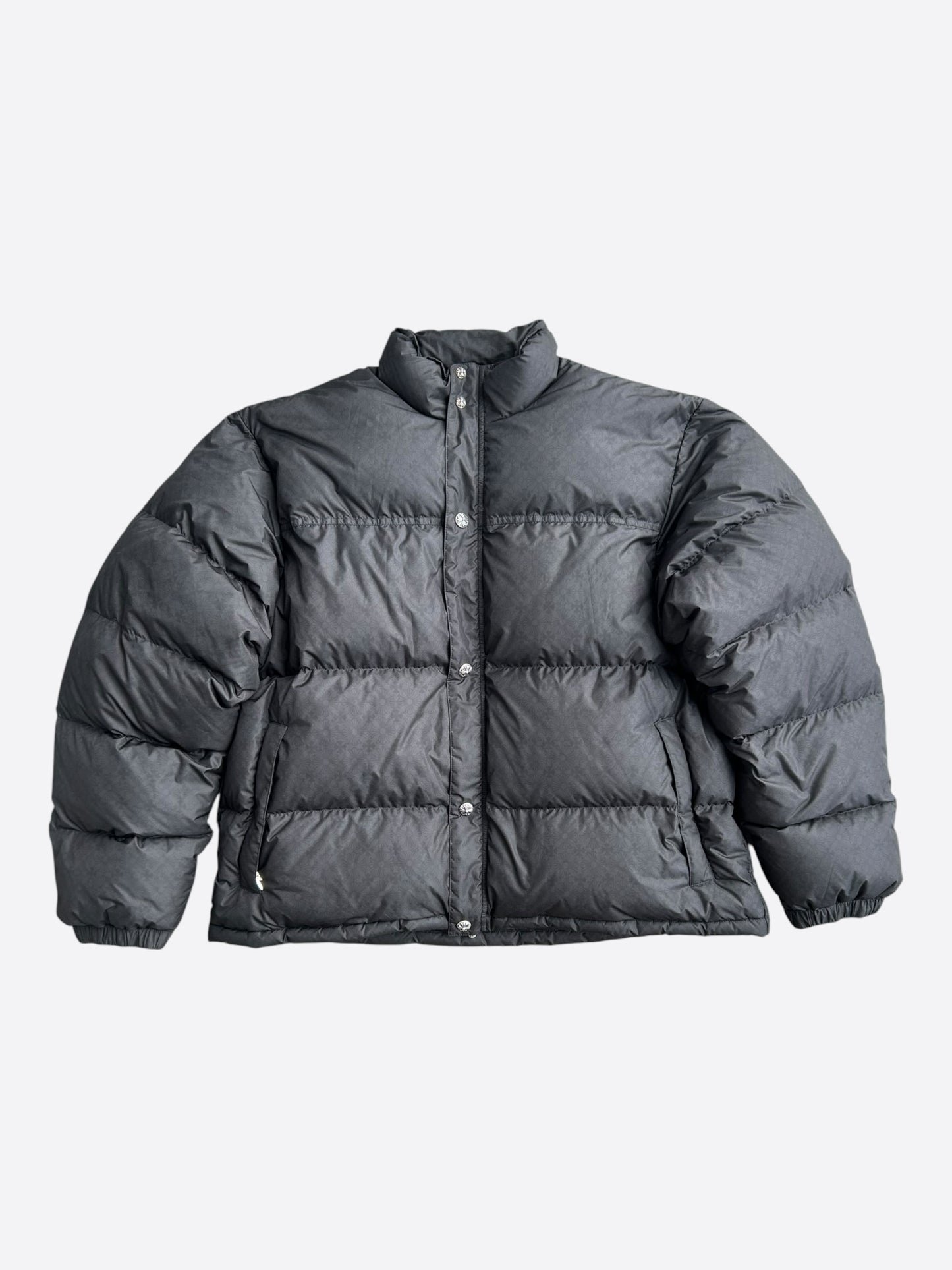 Chrome Hearts Black Cross Jacquard Puffer Jacket